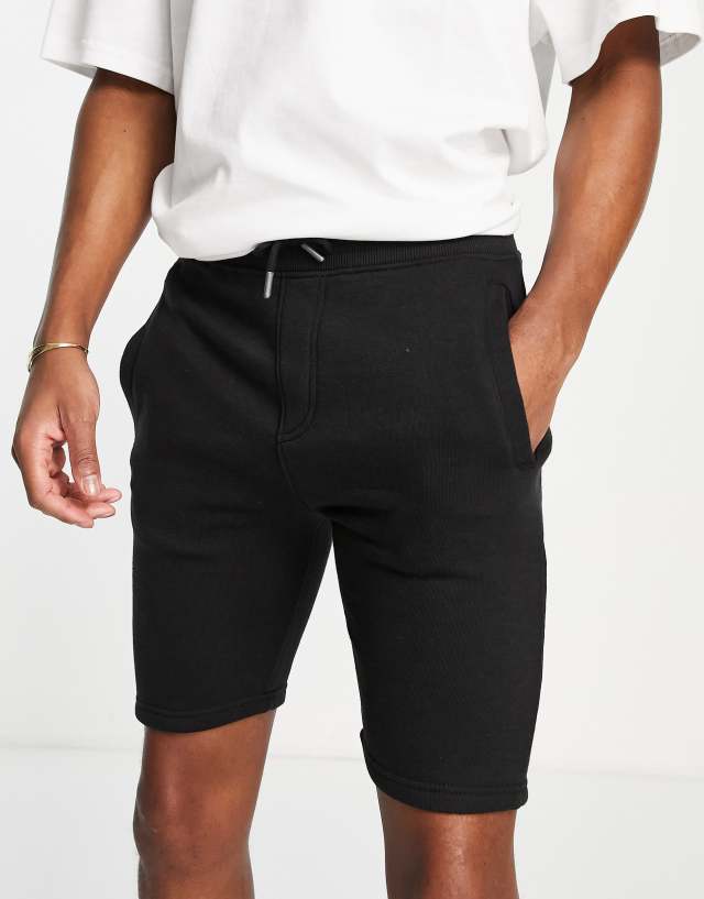 Soul Star jersey shorts in black