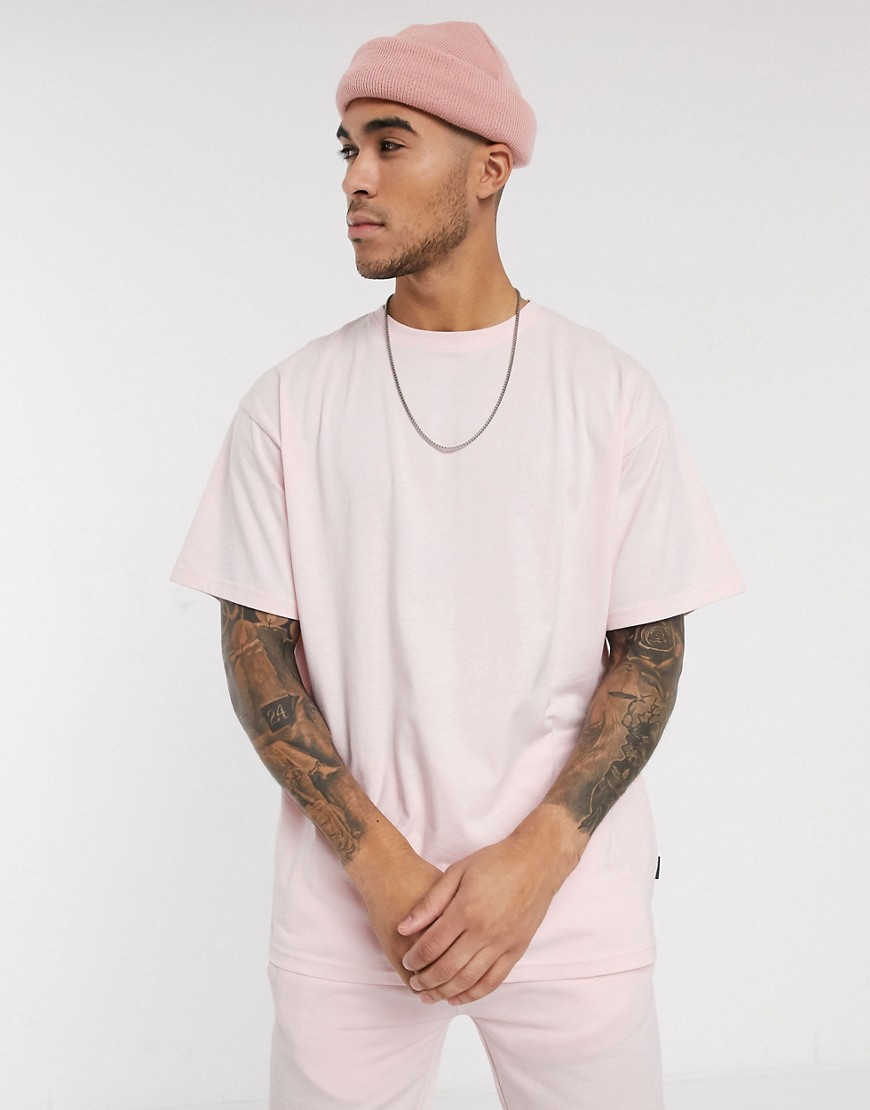 Soul Star mix and match organic cotton oversized t-shirt in pink