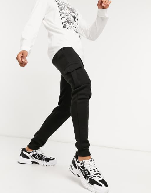 black and white star sweatpants