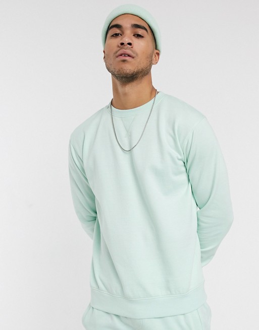 Soul Star mix and match sweatshirt in pastel green