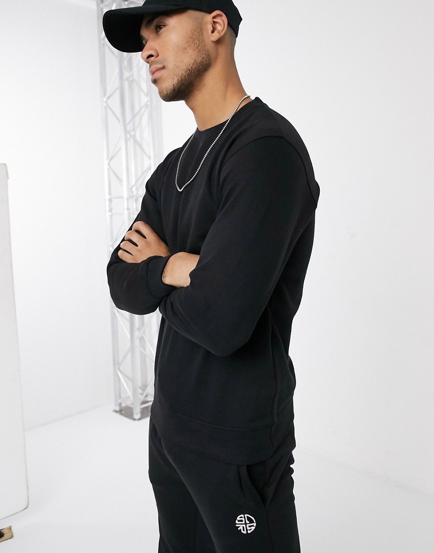 Soul Star - Mix en match - Sweatshirt in zwart
