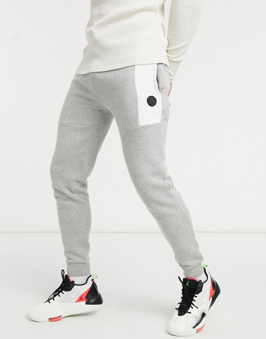 Soul Star mix & match sweatpants in gray melange-Grey