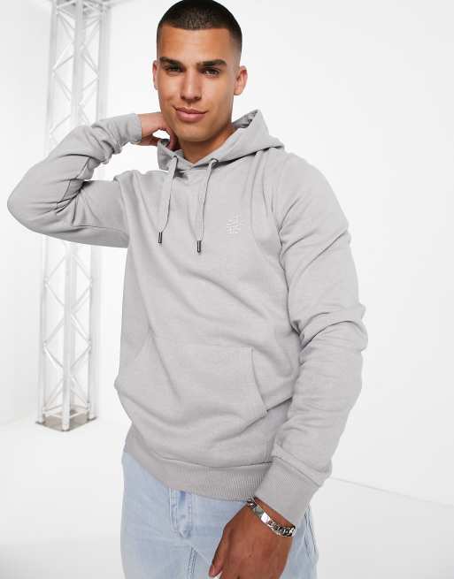 Soul Star overhead hoodie in light grey