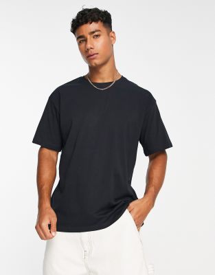 Soul Star oversized t-shirt in black - ASOS Price Checker