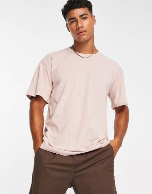 Soul Star oversized t-shirt in dusty pink - ASOS Price Checker