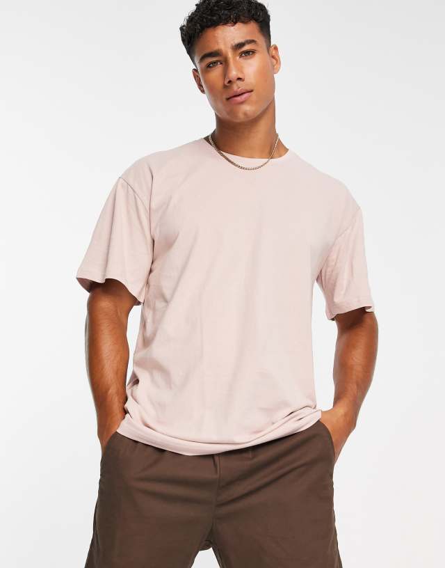 Soul Star oversized T-shirt in dusty pink