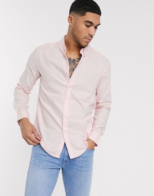 Soul Star oxford shirt in pink