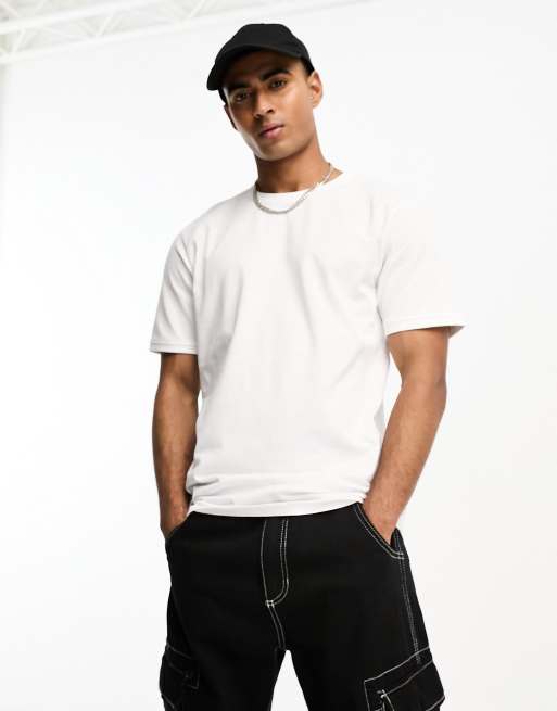 Soul Star pique t-shirt in white | ASOS