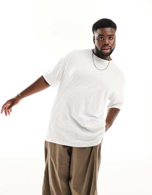 Soul Star Plus – Oversize-T-Shirt in Weiß