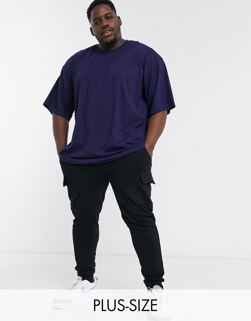 Soul Star Plus - T-shirt oversize in cotone organico-Navy