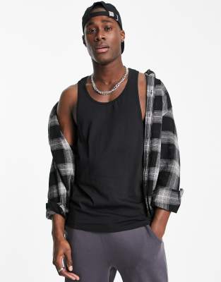 Soul Star Soul Star racer back vest in black
