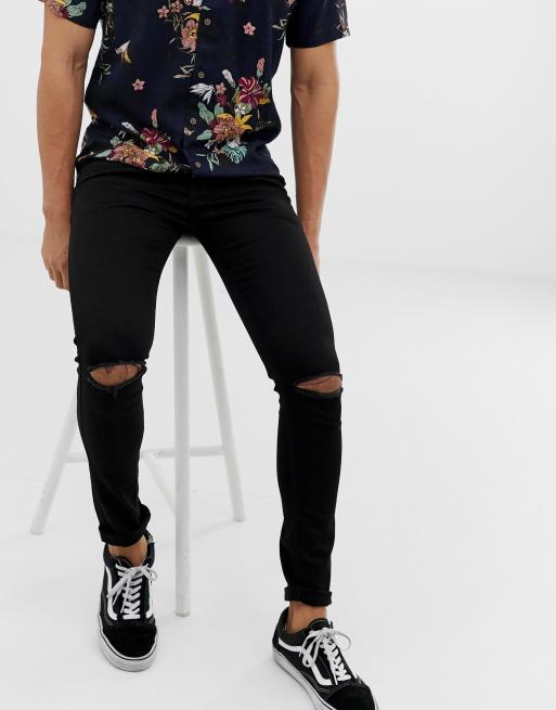 Soul Star – Schwarze Jeans in enger Passform