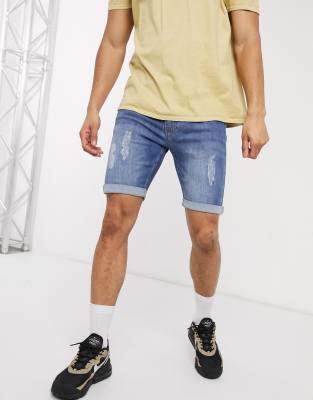 skinny stretch shorts