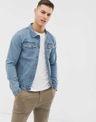 slim fit denim jacket