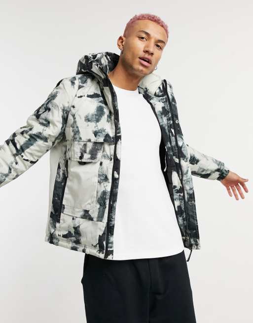 Black and white store camo coat