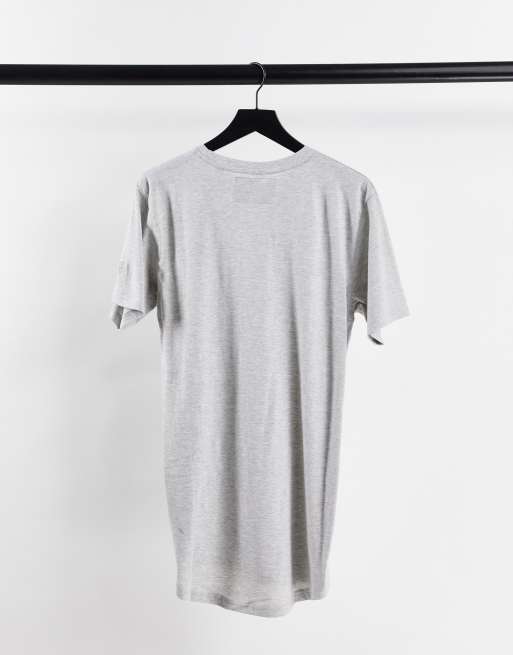 Soul Star – Svart, vit och ljusgrå t-shirt i lång modell, 3-pack, 4 av 4