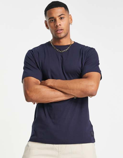 Soul Star - T-shirt met logo in marineblauw