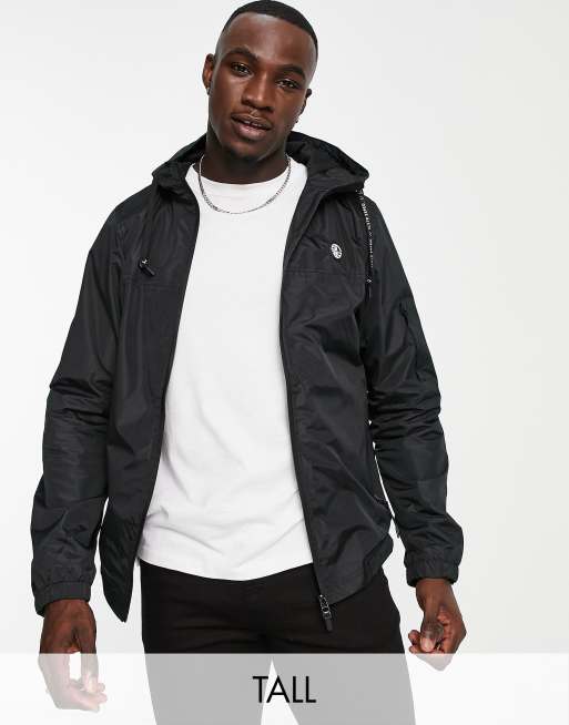 Soul Star Tall full zip jacket in black | ASOS