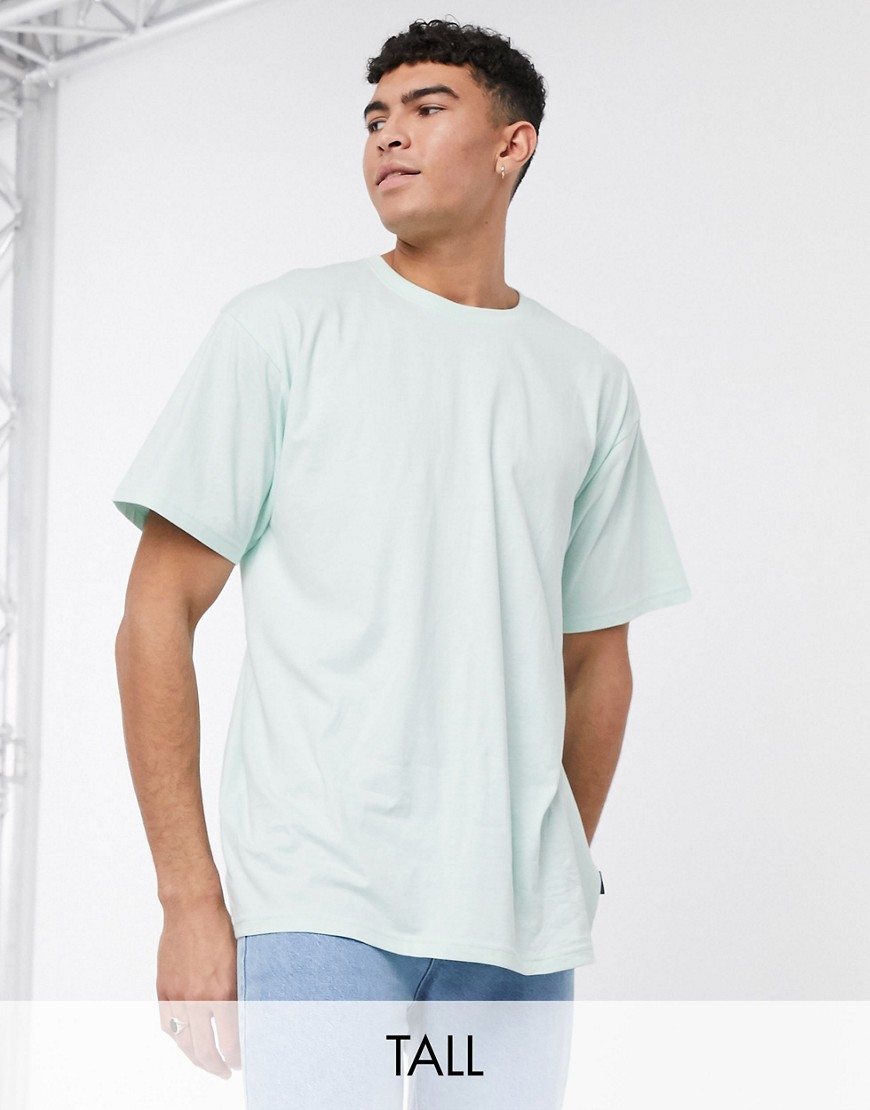 Soul Star Tall organic cotton oversized t-shirt in mint-Green