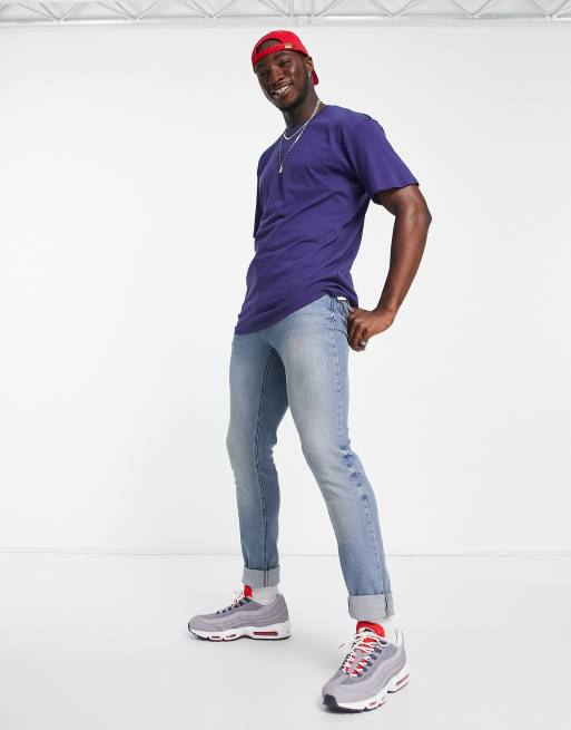 Soul Star Tall – Oversize-T-Shirt in Astral-Marineblau, 4 von 4