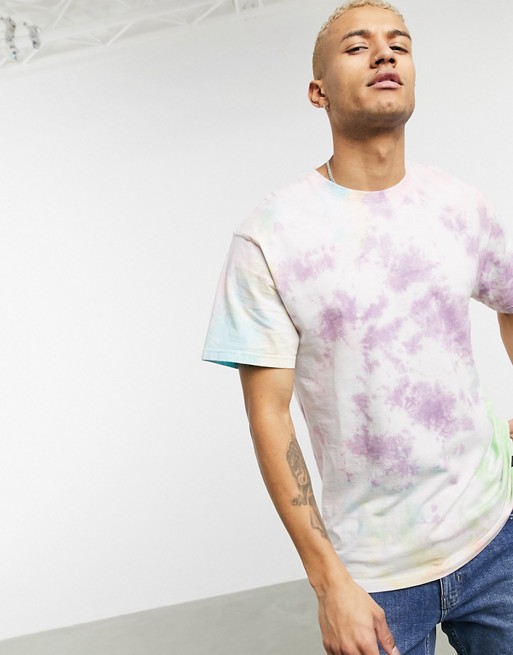 Soul Star tie dye oversized t-shirt