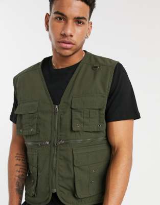 asos utility vest