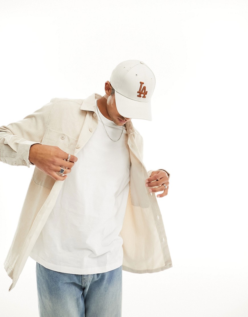 Soul Star Soulstar Cord Overshirt In Stone-neutral