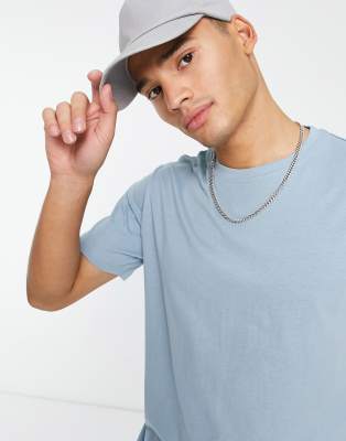 Soul Star Soulstar longline t-shirt in pale blue