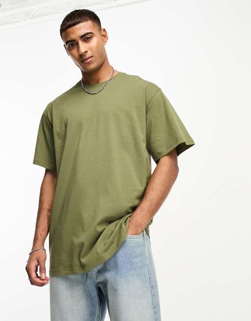 Soulstar oversized t-shirt in olive green | ASOS