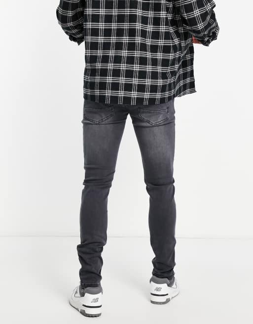 Ripped checkered sale jeans