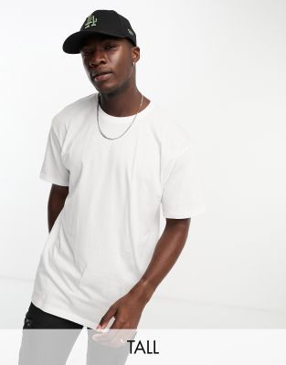 Soul Star Soulstar Tall oversized t-shirt in white-Black