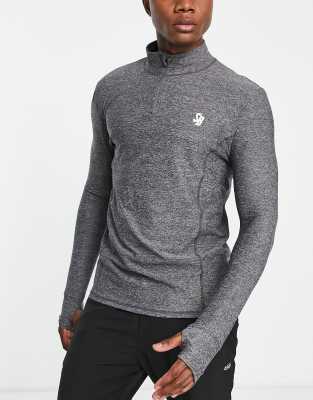 South Beach 1/4 zip sweat in grey - ASOS Price Checker