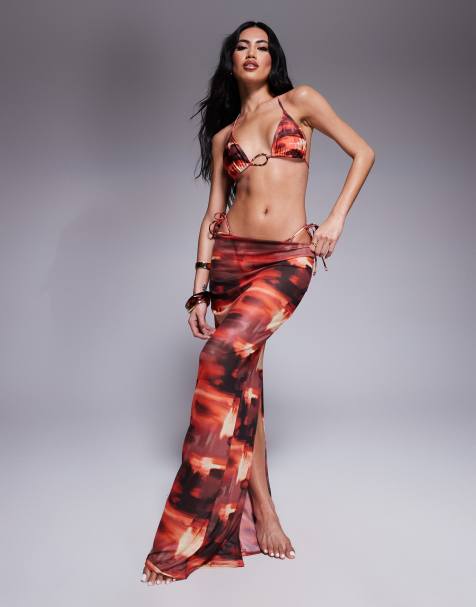 South Beach abstract print bikini set - view 1