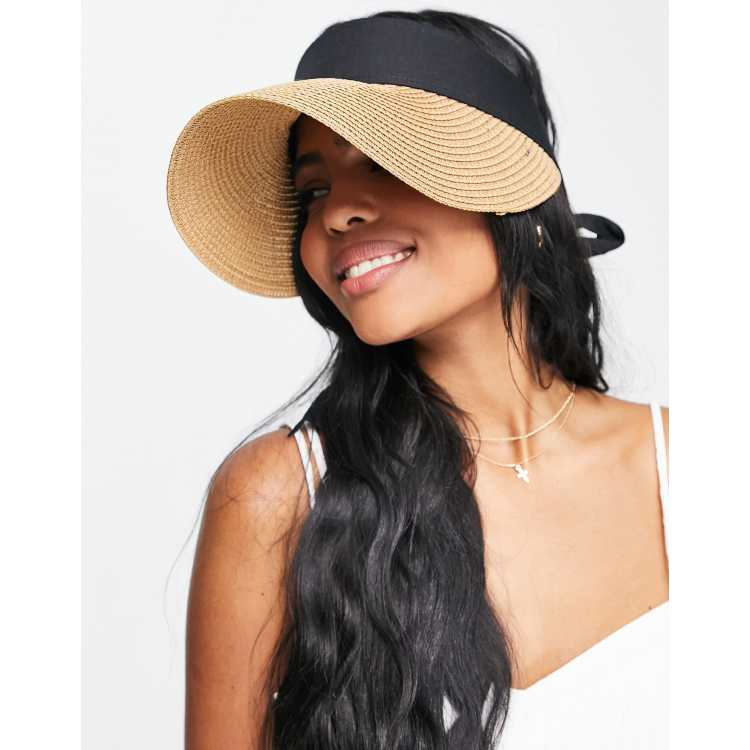 Sun hat visor hot sale straw