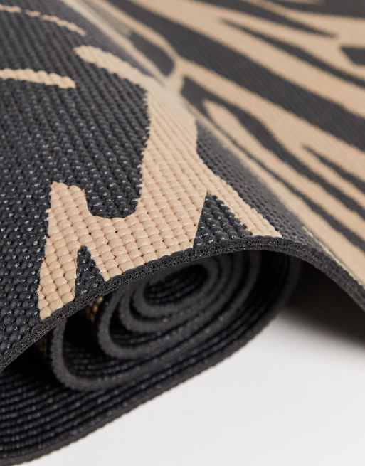 Yoga mat - Dark grey/Leopard print - Ladies