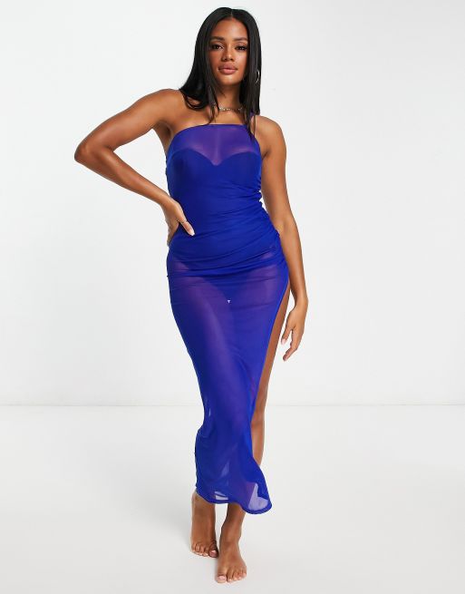 Cobalt blue cheap beach dress