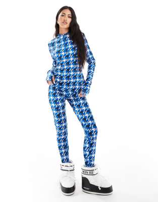 South Beach Base layer leggings in multi-Blue