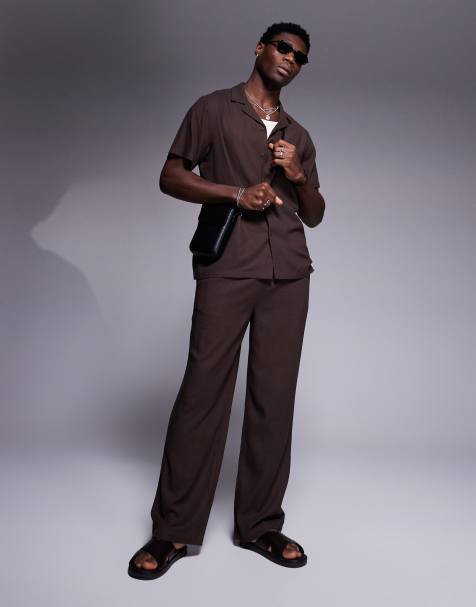South Beach beach co-ord in brown - view 1