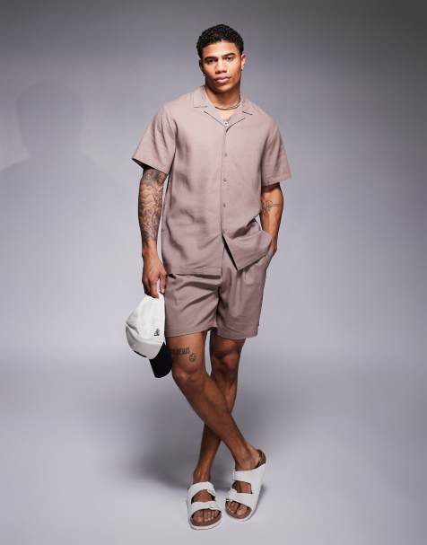 South Beach beach co-ord in stone - view 1