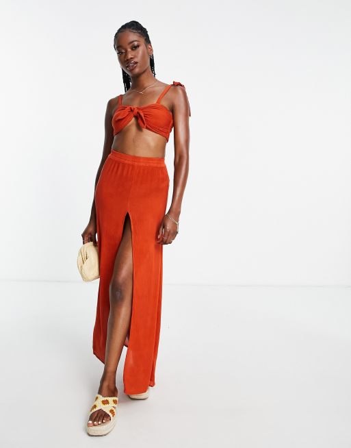 Beach skirt outlet orange