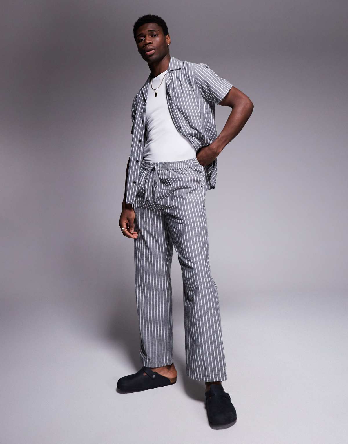 South Beach beach trouser in monochrome