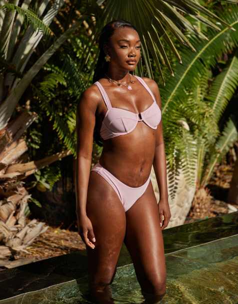 South Beach - Bikini con ferretto rosa - view 1