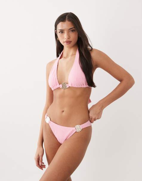 South Beach - Bikini rosa con detalle de herraje - view 1
