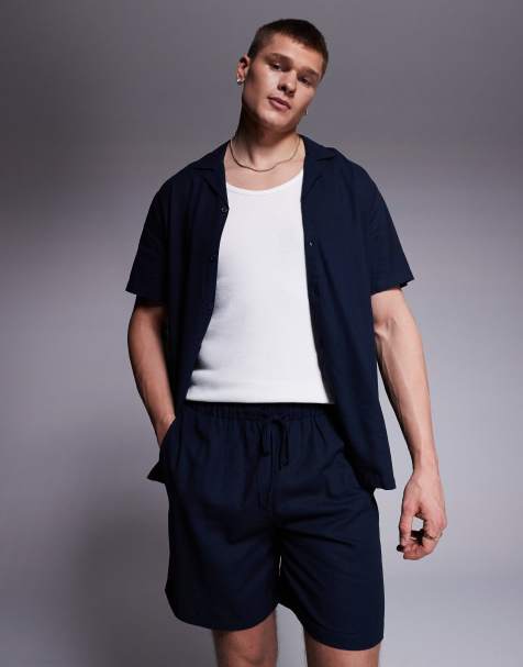 South Beach – Blå strandshorts med dragsko - view 1