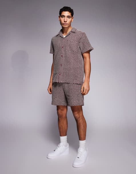 South Beach - Bordeaux strandsæt med hæklet look - view 1