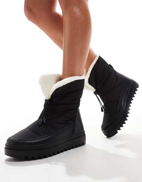 South Beach - Bottines rembourrées avec cordon de serrage - Noir - view 1