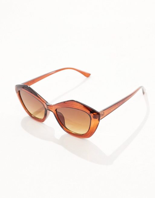 South Beach – Brązowe okulary przeciwsłoneczne typu kocie oczy , 2 z 4