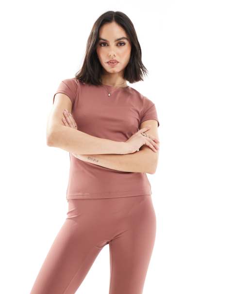 South Beach Cap sleeved t-shirt in pink - view 1