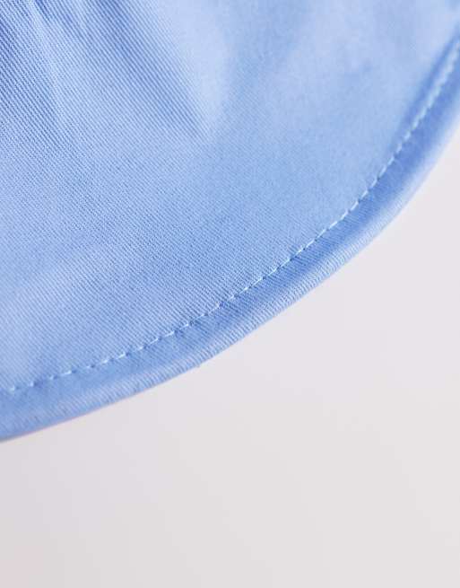 South Beach - Cappello da pescatore a falda larga in tela blu pallido , 2 di 3