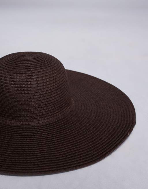 South Beach - Cappello morbido a tesa larga marrone cioccolato , 3 di 3